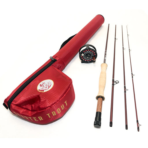 Red Truck 1953 8wt 9ft Fly Rod and Reel Combo , 4-Piece