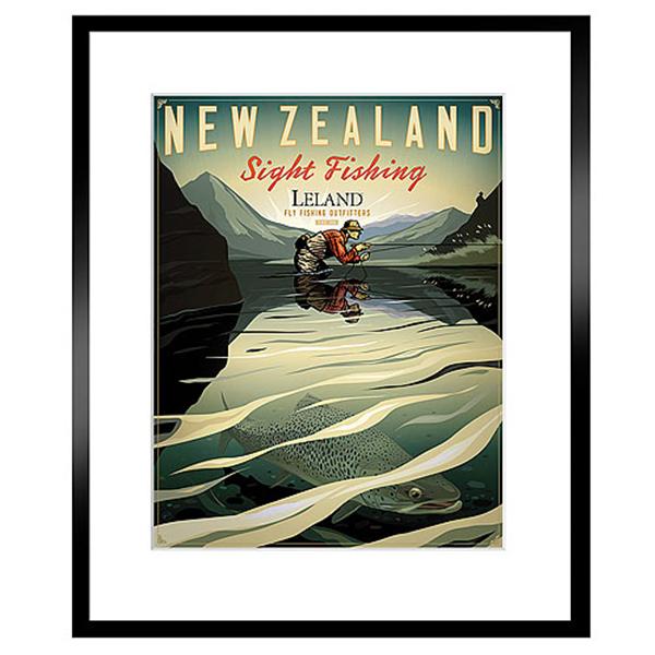 Limited Edition Lithograph, New Zealand, Framed